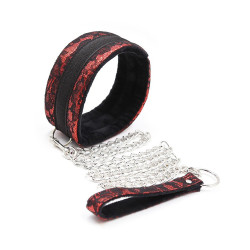 Generique Kit Bondage Collier + Menottes Rouge